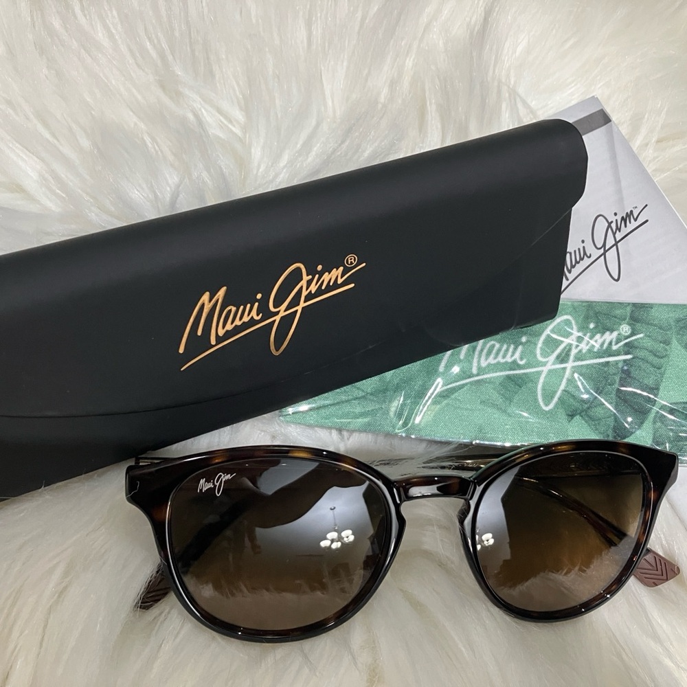 Maui Jim Brown Havana Gradient Sunglasses - Picture 1 of 6